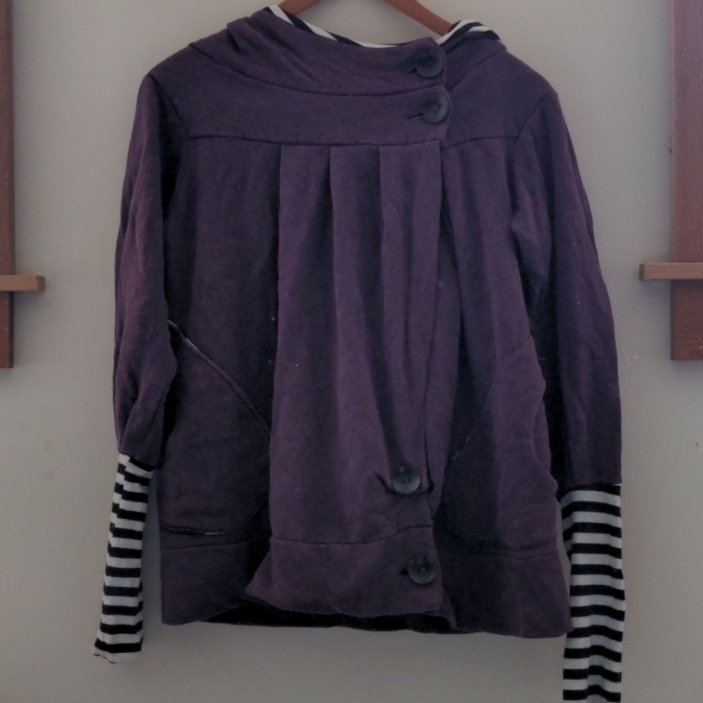 Purple Toad in a Tree regular/maternity/nursing hoodie